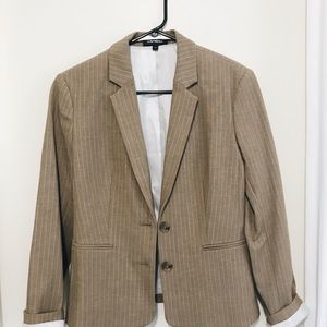 Express Tan Striped Blazer